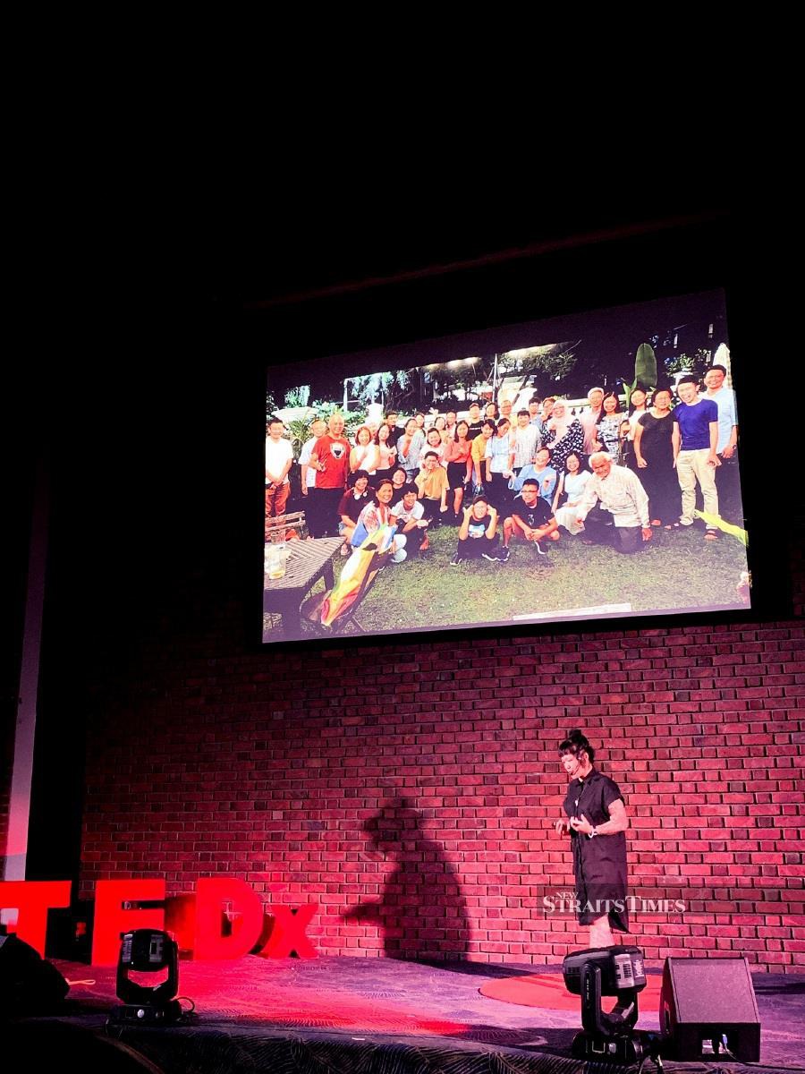  Delivering a TEDxUKM Talk on ‘Autism and Being Human’.