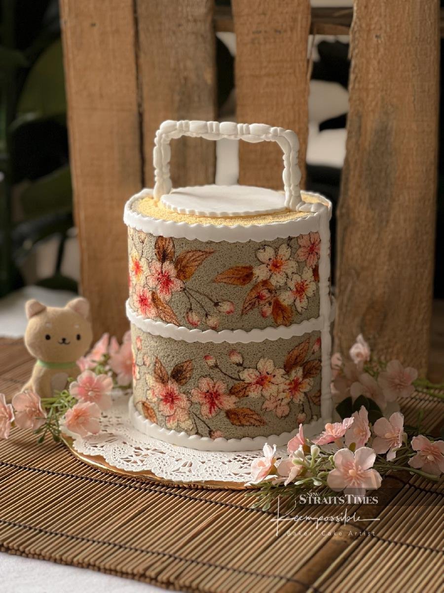  Japanese-inspired Sakura Tiffin cake.
