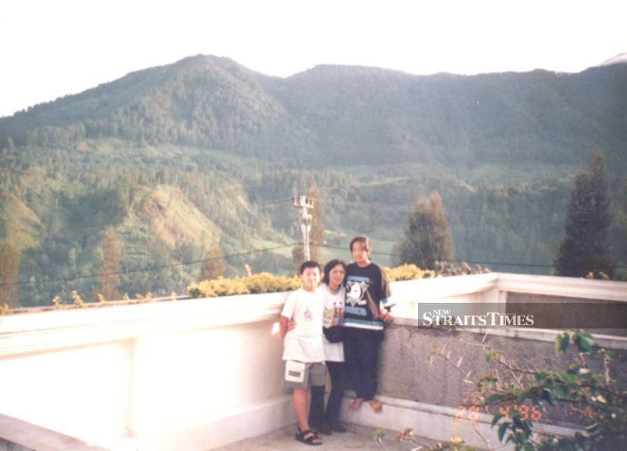  13-year-old Agatha and her brother at Medan with her mother during the latter's company trip.