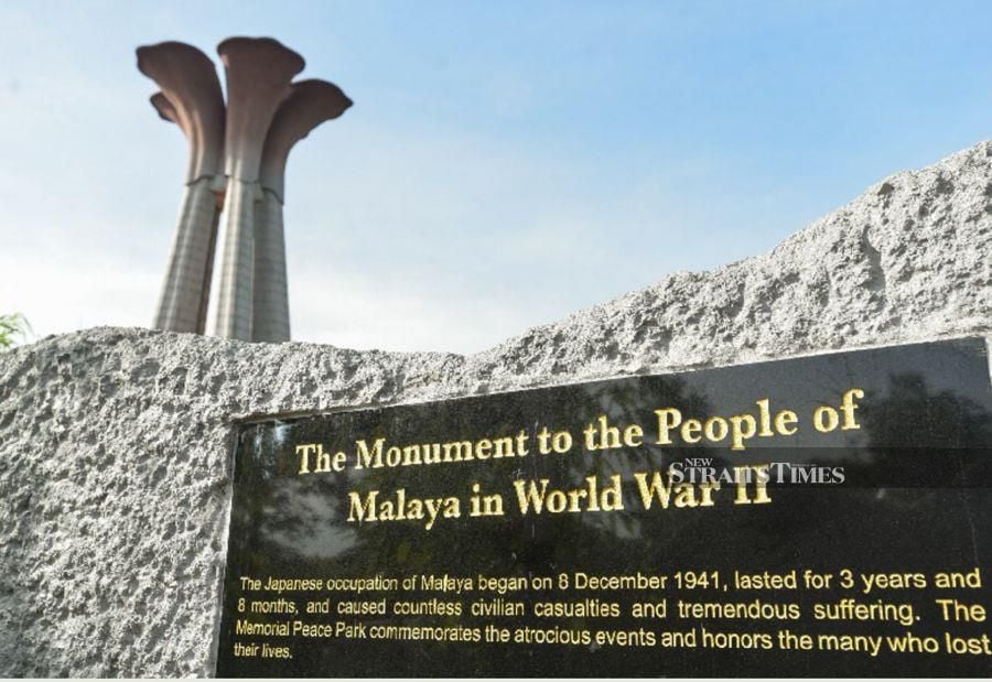  Memorial Peace Park in honour of WW2 victims in Kuala Lumpur.