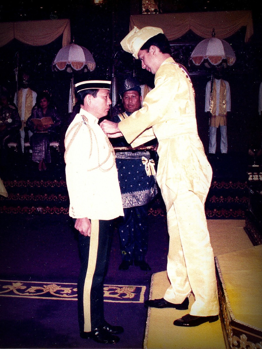  ACM award by HRH Sultan Perak in April 1990 (represented by the regent of Perak).