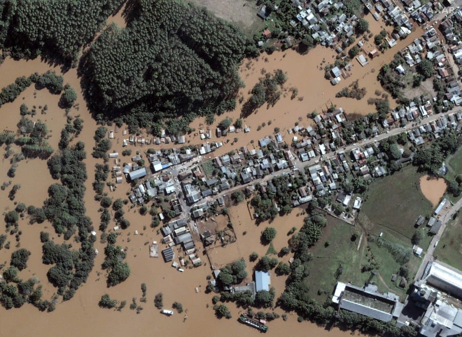  Taquari river after floodings in Taquari, Rio Grande do Sul state, Brazil. - AFP PIC