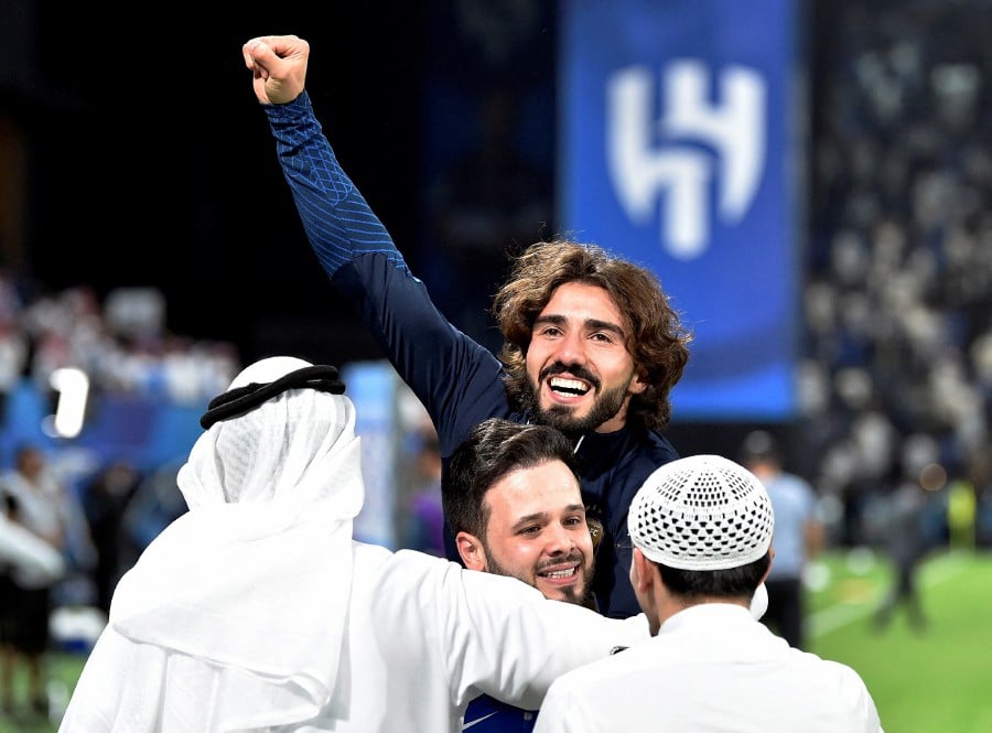 Al-Ain's Erik celebrates after the match against Al Hilal at the Kingdom Arena, Riyadh, Saudi Arabia. - REUTERS PIC