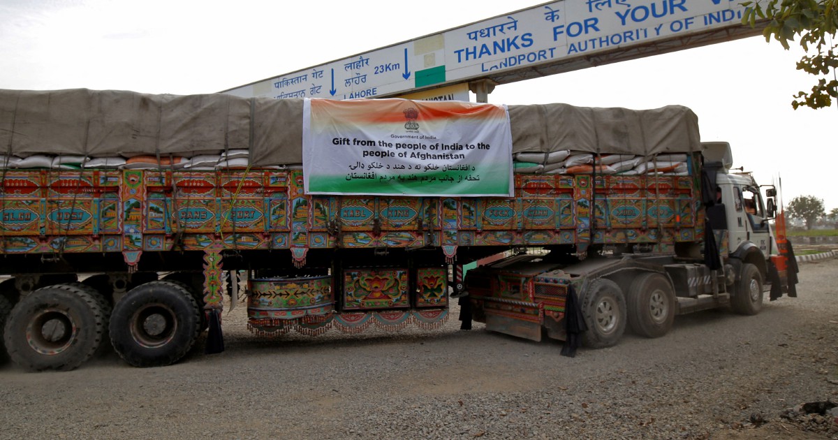 India sends first wheat aid shipment to Afghanistan