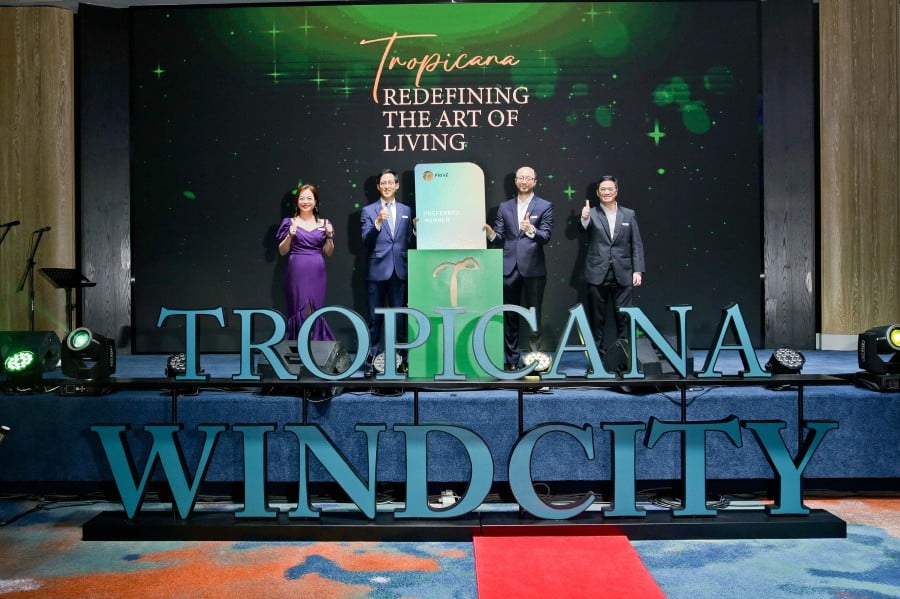 Tropicana Corp Bhd unveiled Tropicana WindCity and its T Privilege loyalty programme recently.
