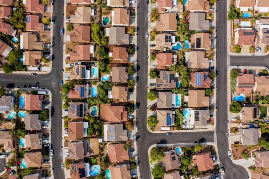 Homes in McCullough Hills neighbourhood are seen in this aerial photograph taken over Henderson, Nevada, U.S., on Friday, September 18, 2020. Bloomberg/Photo
