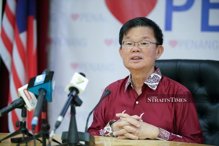 Penang Chief Minister Chow Kon Yeow speaking to press during the upcoming 45th International Advertising Association (IAA) World Congress in Penang. -NSTP/MIKAIL ONG