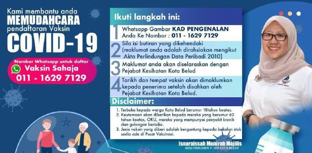 Kota Belud Mp Launches New Initiative To Encourage More Vaccine Registration