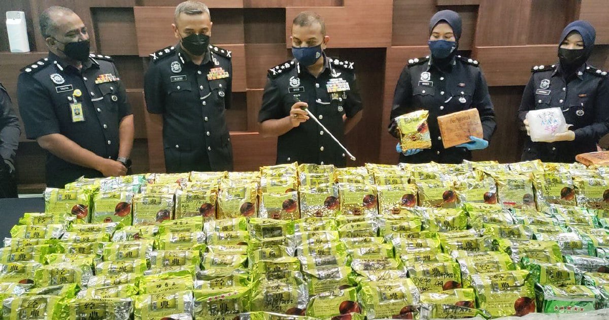 Drugs Worth RM7.7 Million Seized, Nine Arrested As Two Drug Syndicates ...