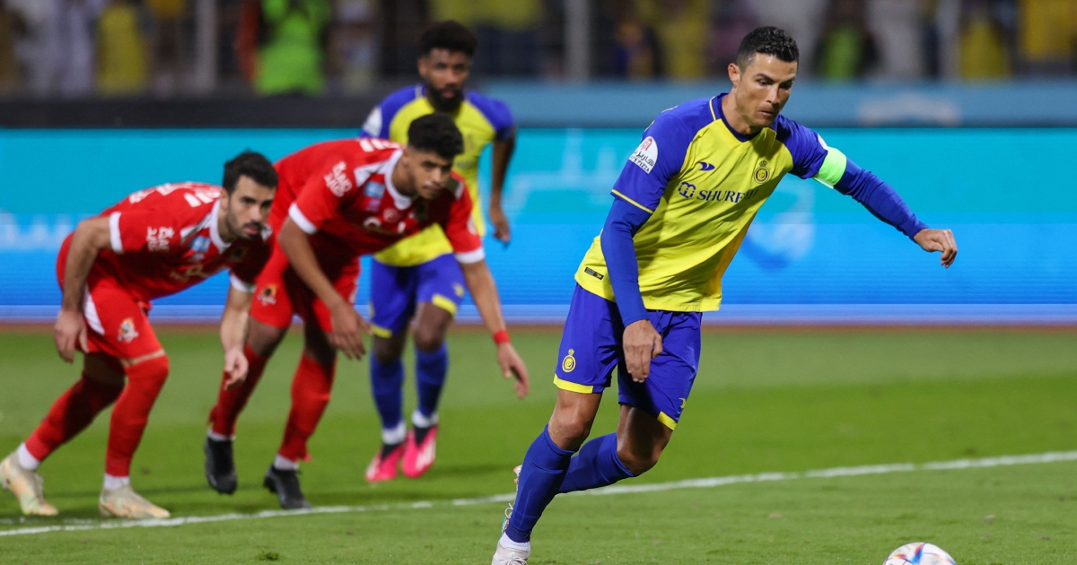 Cristiano Ronaldo SCORES STOPPAGE-TIME PENALTY for 2-2 draw against Al  Fateh