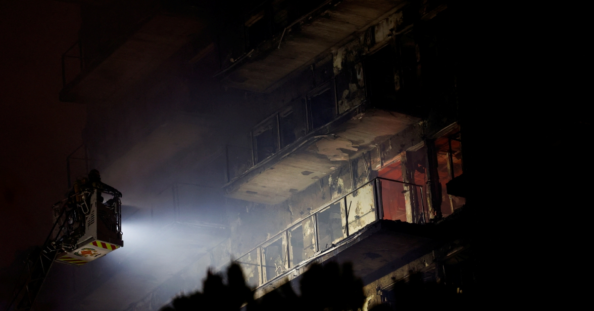 4 dead as fire ravages residential block in Spain's Valencia | New ...