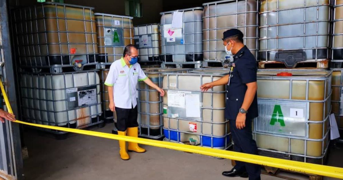 More than 1,000 waste tanks dumped illegally near Sabah village | New ...