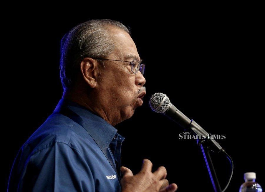 Perikatan Nasional chairman Tan Sri Muhyiddin Yassin said during his time in office, he provided funds to opposition MPs whereas now, those in the opposition have to request allocations. - NSTP/File Pic 