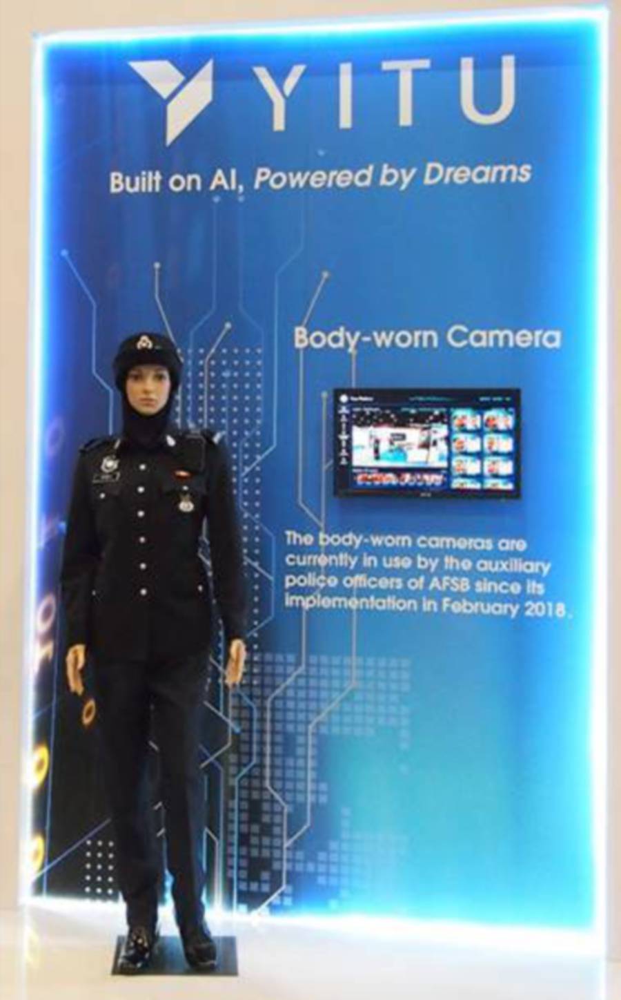 AFSB’s body-worn camera system is on display during National Security Asia (NATSEC) 2018 at Malaysia International Trade & Exhibition Centre (MITEC) from 16 to 19 April 2018.