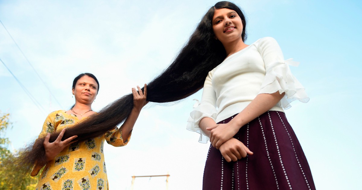Indian teen enters record books with  hair