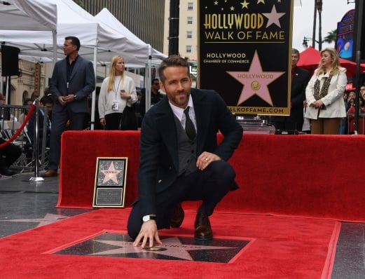 Ryan Reynolds Gets Star On Hollywood Walk Of Fame New Straits Times Malaysia General 