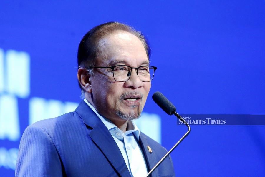 Prime Minister Datuk Seri Anwar Ibrahim. -NSTP FILE/EIZAIRI SHAMSUDIN