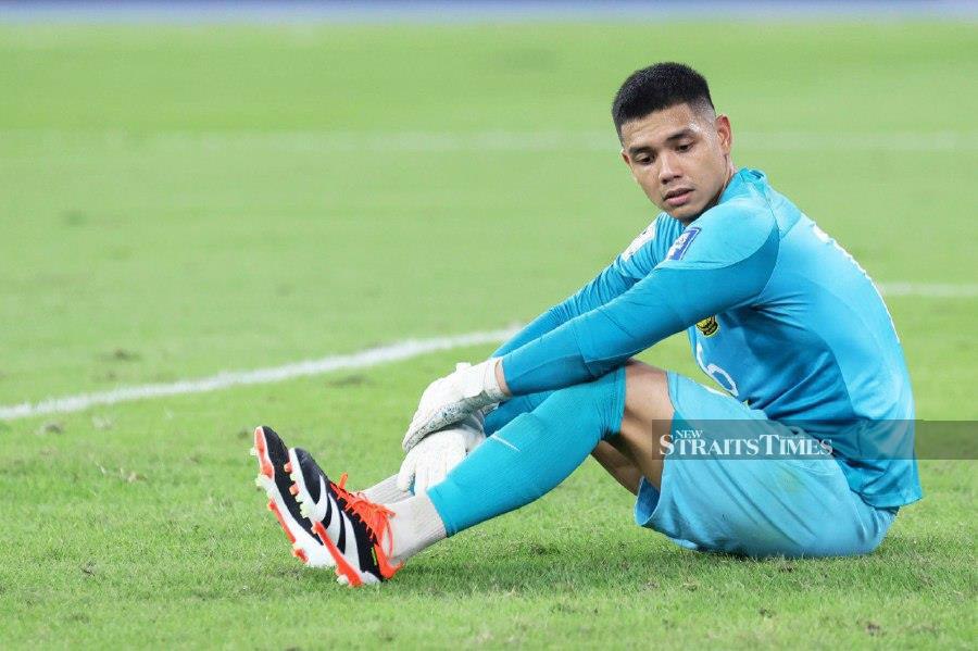 Harimau Malaya first-choice goalkeeper, Ahmad Syihan Hazmi has been ruled out of their World Cup qualifying matches against Kyrgyzstan and Taiwan. -NSTP/AIZUDDIN SAAD