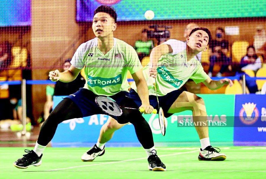 Men's doubles Yap Roy King-Wan Arif Junaidi have achieved their career-best ranking of No. 50. -NSTP FILE/FATHIL ASRI