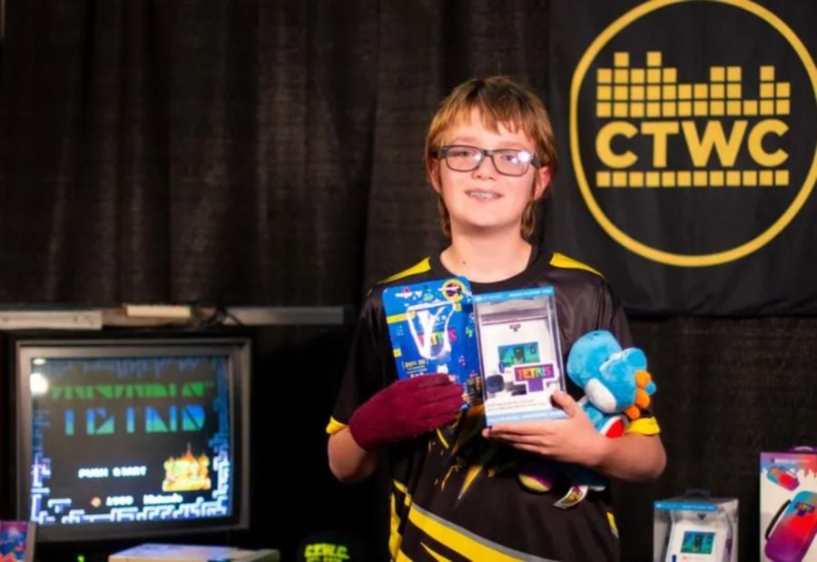 Willis Gibson, 13, a competitive gamer known as “blue scuti”, became the first human to reach the “kill screen” of the Nintendo version of Tetris, forcing it into a game-ending glitch in a feat previously achieved only by artificial intelligence. -PIC CREDIT: INTERNET