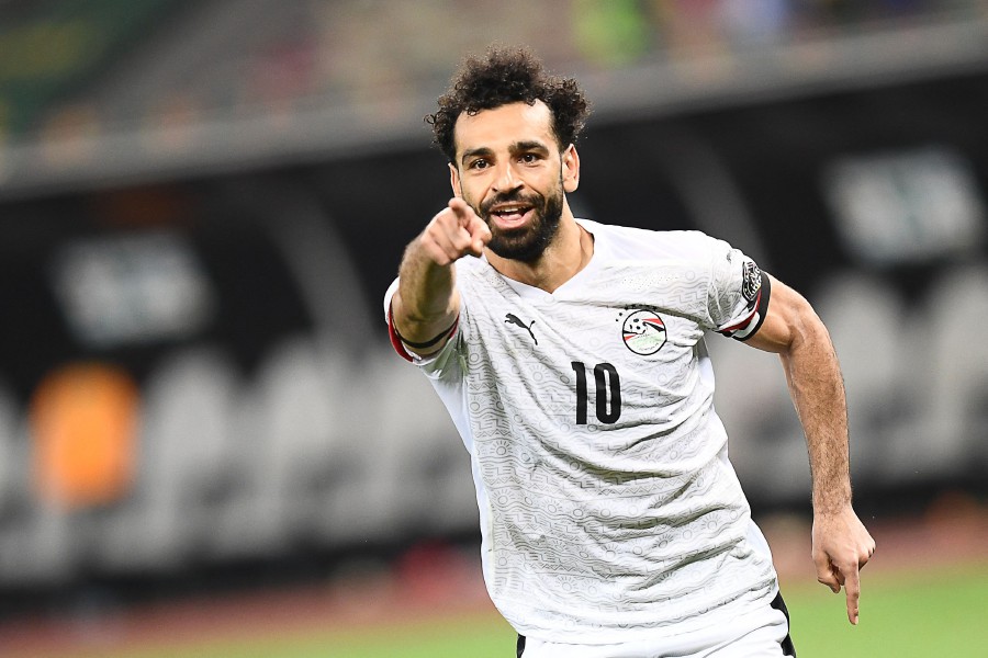 (FILE PHOTO) Egypt's forward Mohamed Salah. Salah is chasing a first trophy with Egypt at this year's Africa Cup of Nations, which begins in Ivory Coast on January 13. -AFP/CHARLY TRIBALLEAU