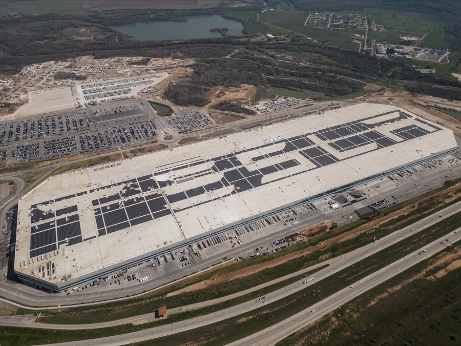 (FILE PHOTO) A general view of the Tesla gigafactory in Austin, Texas, US. -REUTERS/Go Nakamura