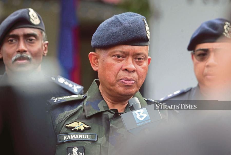 (FILE PHOTO) Johor police chief Datuk Kamarul Zaman Mamat. -NSTP FILE/NUR AISYAH MAZALAN