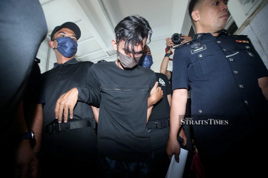 A unemployed man was charged at the Selayang magistrate’s court with the murder of an elderly woman. -NSTP/HAIRUL ANUAR RAHIM