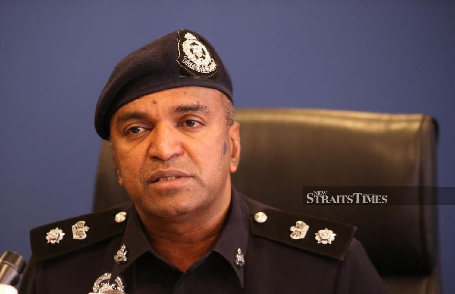 Penang northeast district police chief Superintendent V. Saravanan. -NSTP FILE/MIKAIL ONG
