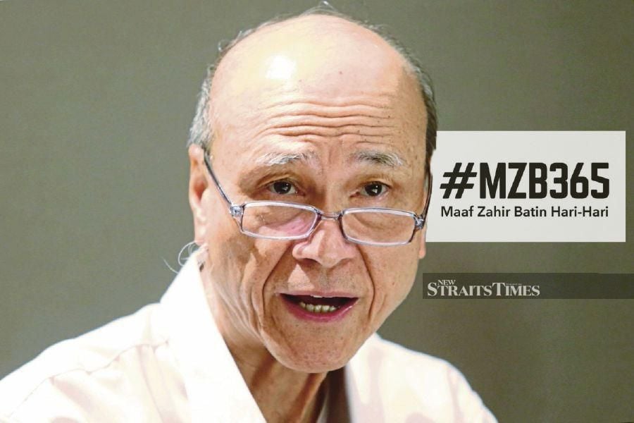 Malaysia Unity Foundation trustee Tan Sri Lee Lam Thye said a call by civil society groups, who had called on the people to take the practice of seeking and offering forgiveness to the next level through a movement called Maaf Zahir Batin Hari-Hari or #MZB365, was a step in the right direction. -NSTP FILE