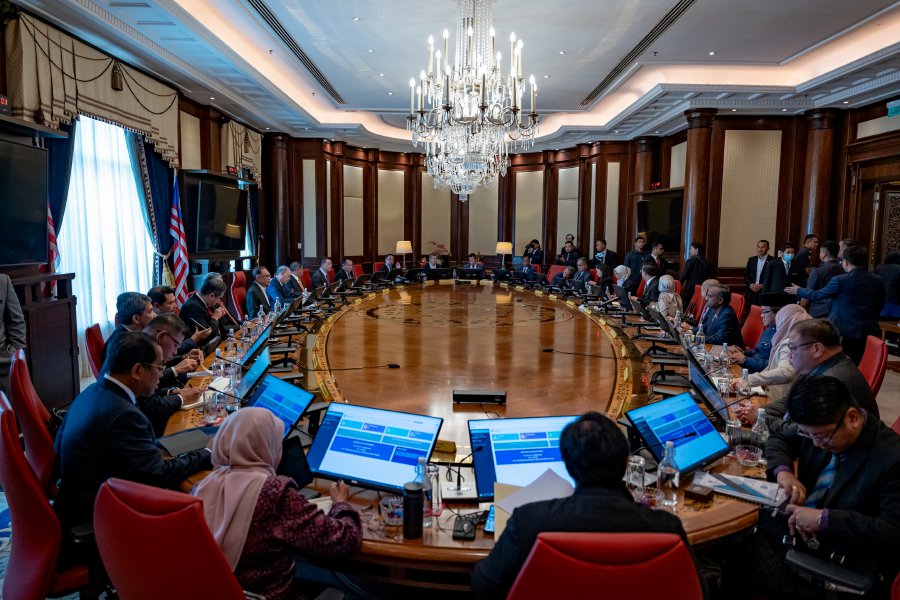 The cabinet is a collegial body which can only be fully effective if individual members act out of belief in the idea of collective responsibility. Image taken during the first Cabinet meeting chaired by Prime Minister Datuk Seri Anwar Ibrahim on Dec 5, 2022. -Photo courtesy of Prime Minister’s Office of Malaysia/AFIQ HAMBALI