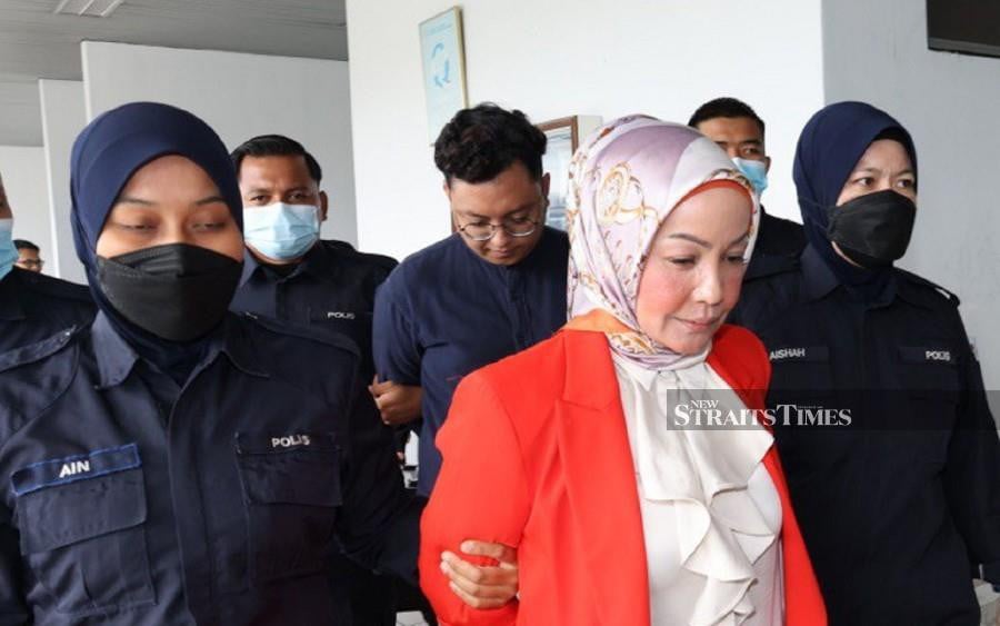 A 47-year-old social media influencer and her son, who stirred controversy for accusing the Malays of being lazy in now viral video pleaded not guilty at the Ayer Keroh Sessions Court for a charge of inciting the community. -NSTP/JAMAH NASRI