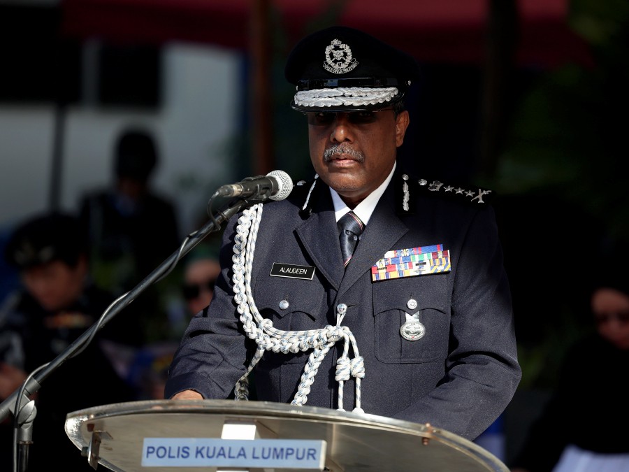 Kuala Lumpur police chief Datuk Allaudeen Abdul Majid. -BERNAMA PIC