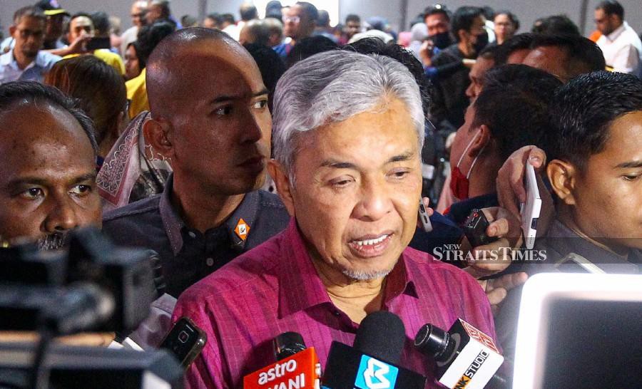 Umno president Datuk Seri Dr Ahmad Zahid Hamidi has acknowledged that the party is in a weak state following its defeat in the 2018 General Election. -NSTP/AZIAH AZMEE