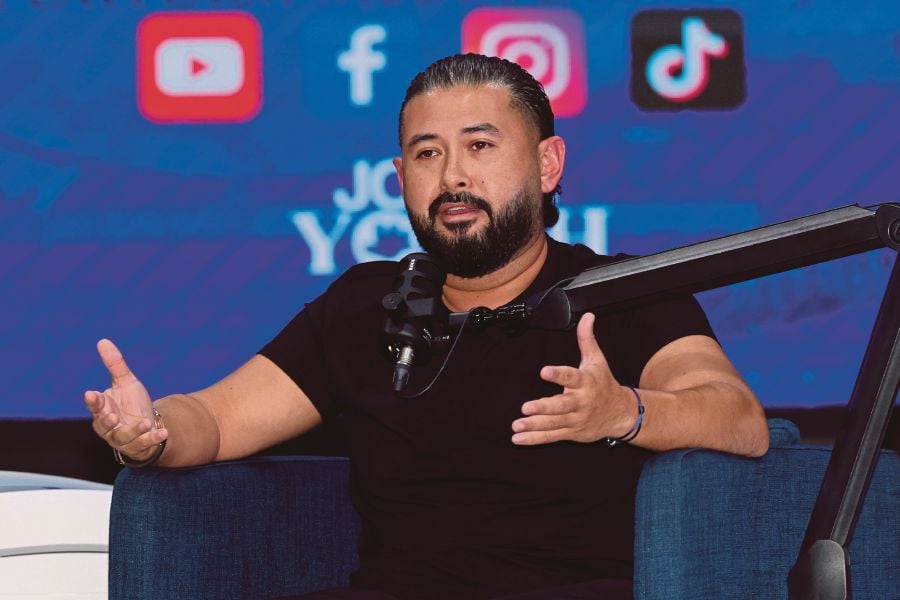 The Regent of Johor, His Royal Highness Tunku Ismail Sultan Ibrahim during a special podcast aired live on the Media Digital Johor Facebook page. -BERNAMA PIC