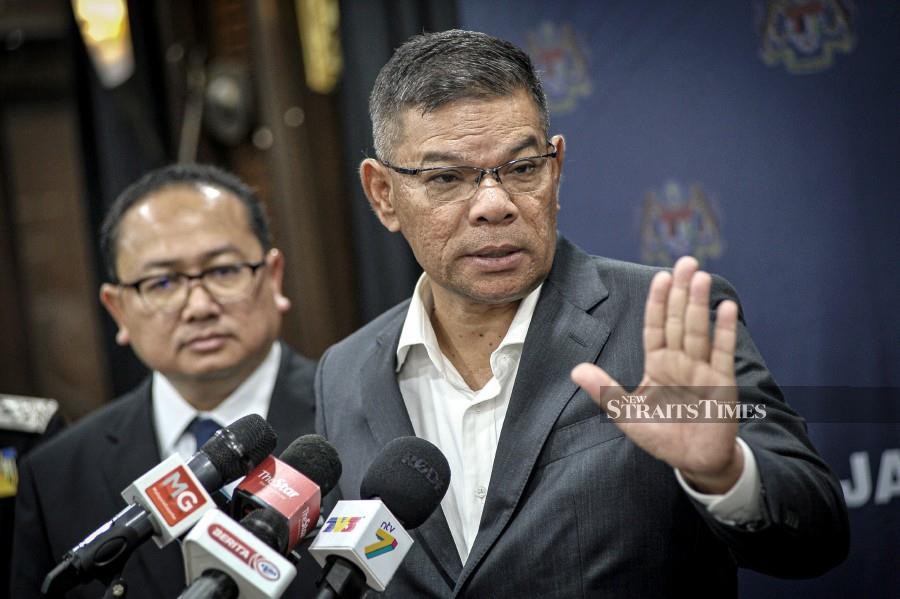 Home Minister Datuk Seri Saifuddin Nasution Ismail (right), is facing calls to halt the proposed amendments to citizenship laws, described as regressive and detrimental to the future of stateless individuals in the country. -NSTP FILE/MOHD FADLI HAMZAH