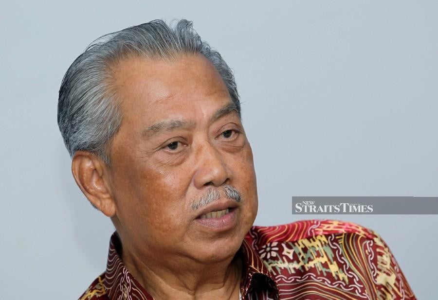 (FILE PHOTO) Perikatan Nasional (PN) chairman Tan Sri Muhyiddin Yassin. -NSTP FILE/EIZAIRI SHAMSUDIN