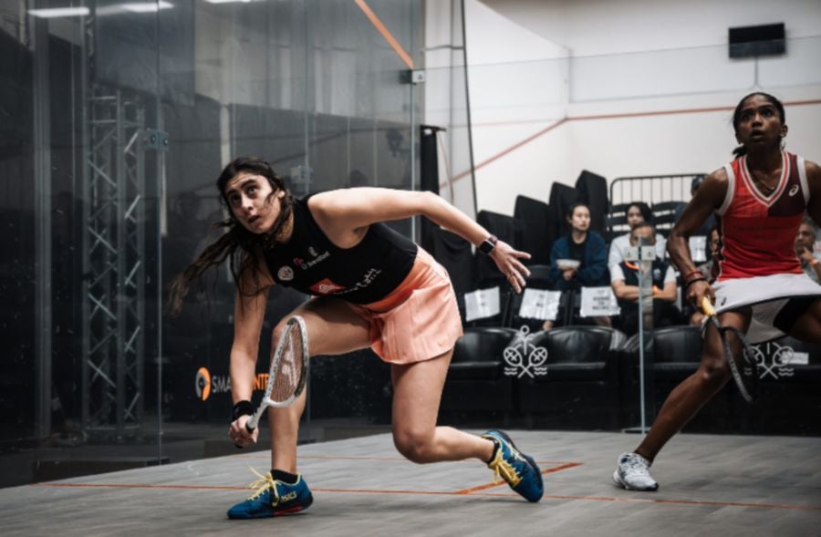 World No. 14 S. Sivasangari's challenge in the Florida Open ended on Friday following a quarter-final defeat to top seed Nour El Sherbini. -PIC CREDIT: PSA