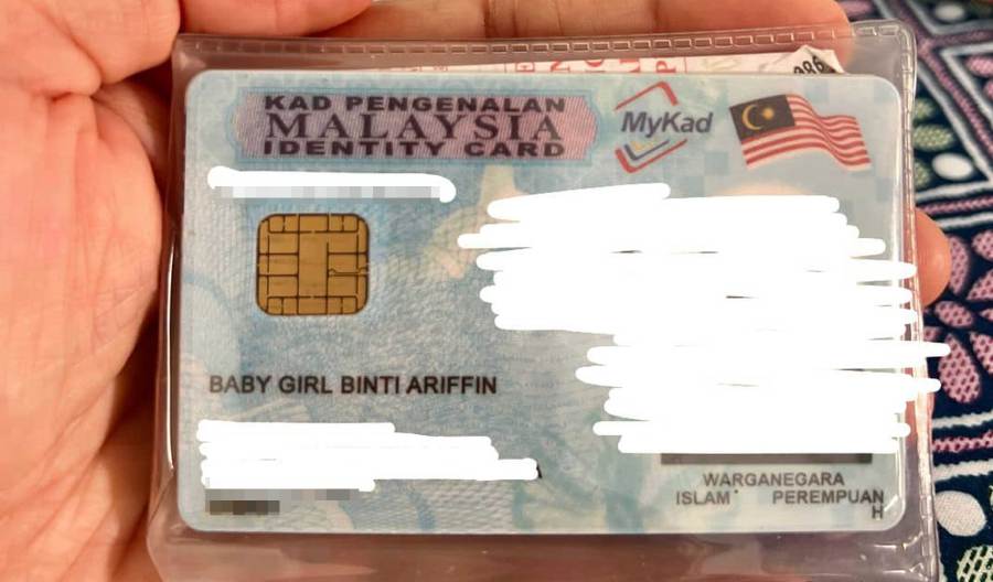 Baby Girl is comfortable with her name and has never thought of going to the National Registration Department (NRD) to apply for a name change. -PIC COURTESY OF BABY GIRL