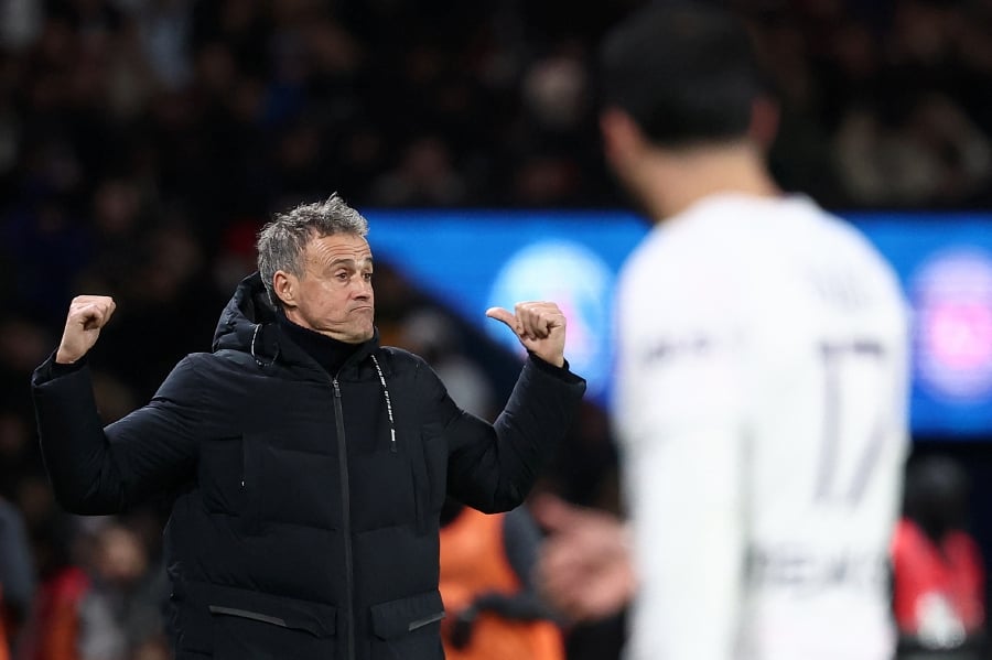 Paris Saint-Germain's Spanish headcoach Luis Enrique. -AFP/FRANCK FIFE