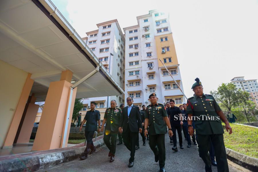 Defence Minister Datuk Seri Khaled Nordin said the Defence Ministry has allocated RM7 million to repair and maintain the Armed Forces Family Housing (RKAT). -NSTP/ASWADI ALIAS