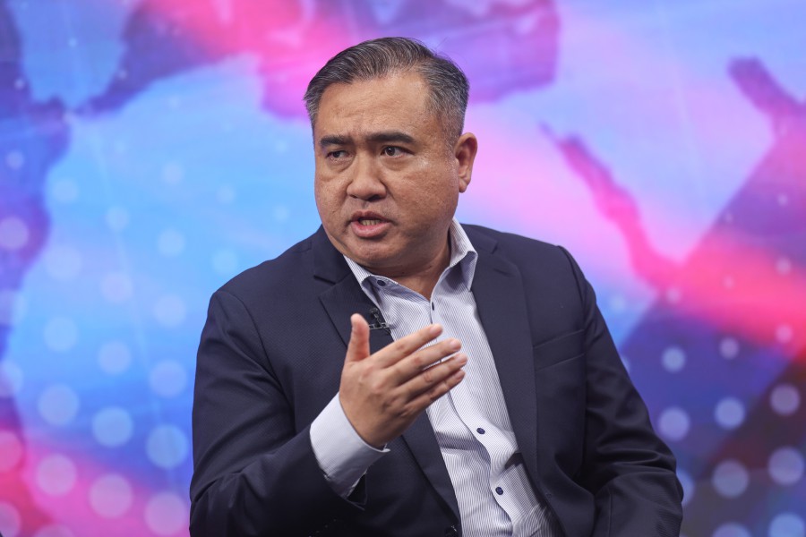 Transport Minister Anthony Loke speaking about Malaysia and China Friendship during a special programme for Bernama TV in conjunction with the 50th anniversary of Malaysia-China diplomatic relations at Wisma Bernama. -BERNAMA PIC
