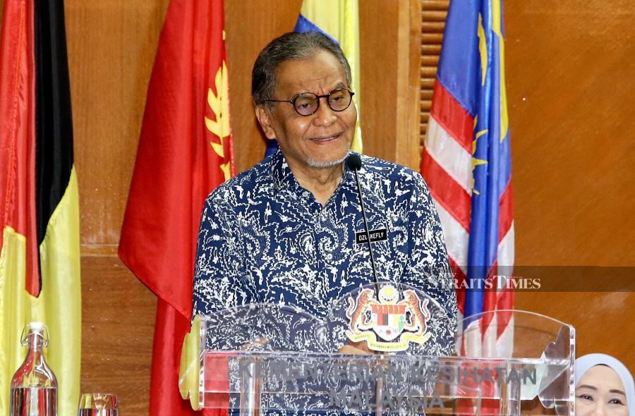 Health Minister Datuk Seri Dr Dzulkefly Ahmad said the ministry may direct booster jabs for people with comorbidities and the elderly. -NSTP/MOHD FADLI HAMZAH