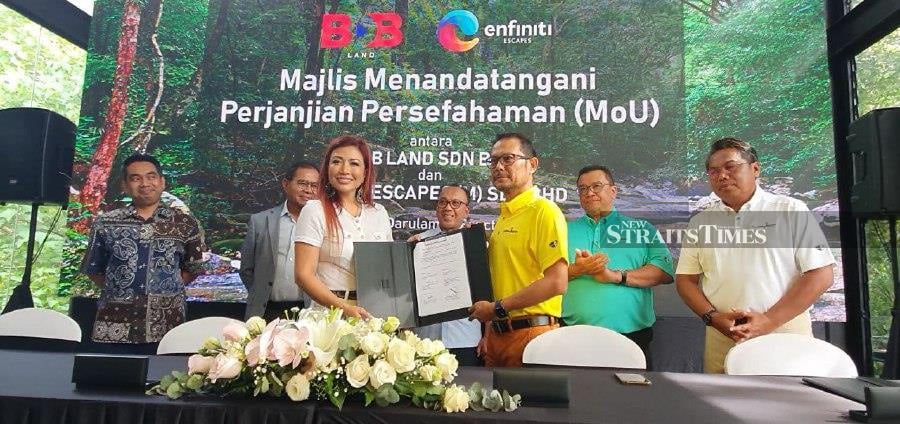 BDB Land Sdn Bhd has entered a collaboration with Enfiniti Escapes (M) Sdn Bhd to develop an eco-resort in Darulaman Sanctuary’s pristine forest. -NSTP/HAMZAH OTHMAN