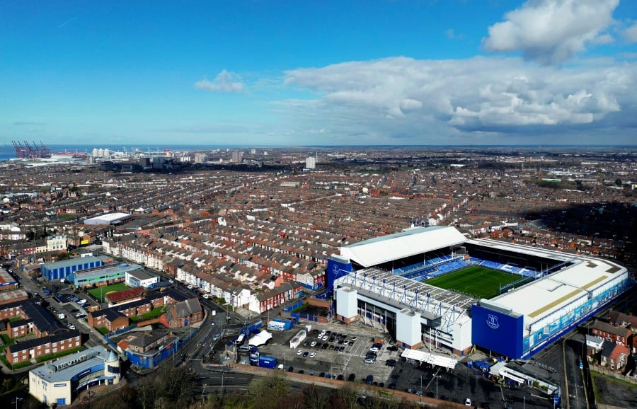 Goodison Park is pictured as Everton are charged with financial breaches by the Premier League. -REUTERS/Carl Recine