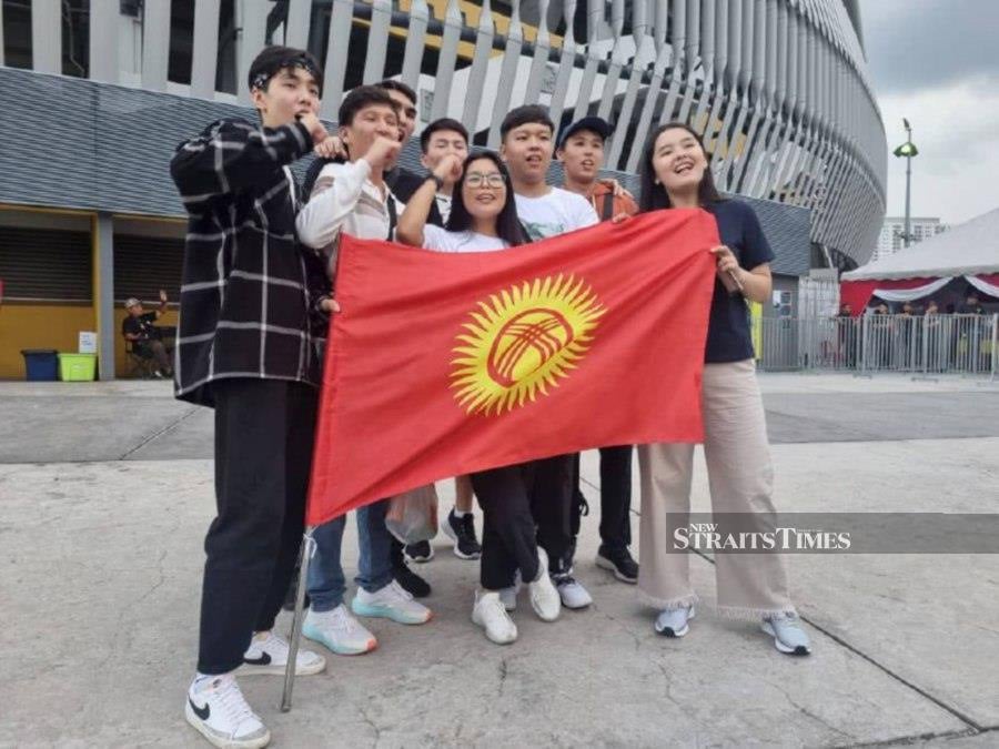 Kyrgyzstan fans are ecstatic to see their hero play Malaysia in the second round of the 2026 World Cup qualification at the National Stadium in Bukit Jalil. -NSTP PIC