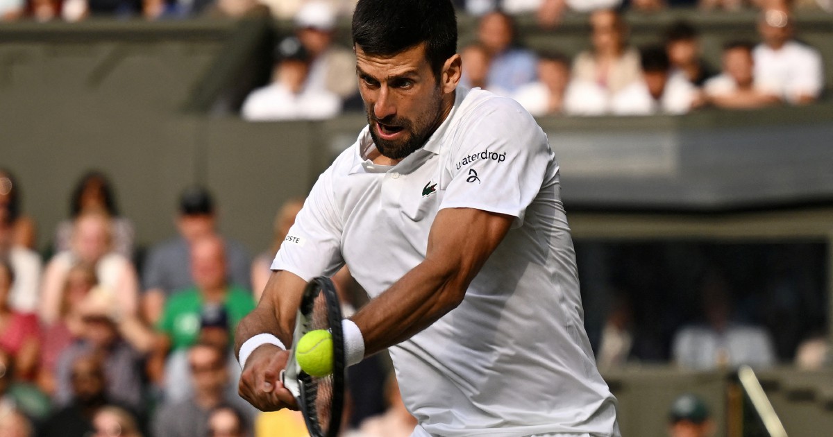 Djokovic fined US 8 000 for racquet abuse in Wimbledon final