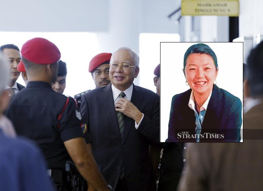 (FILE PHOTO) The prosecution in Datuk Seri Najib Razak’s 1Malaysia Development Berhad (1MDB) trial is planning to call former 1MDB general counsel Jasmine Loo Ai Swan (inset) as a prosecution witness. -NSTP FILE/HAIRUL ANUAR RAHIM