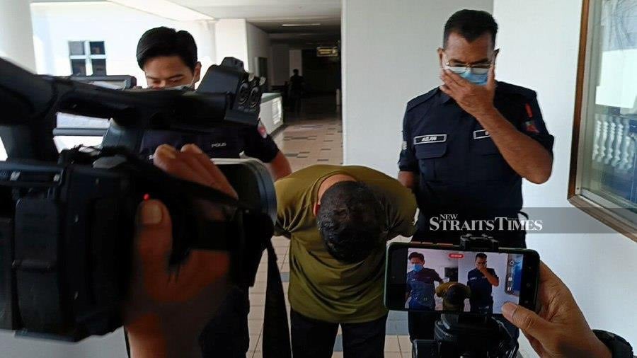 A stall holder was charged at the Air Keroh Sessions Court with 10 counts of sexual crimes, including having unnatural sex with three minors and possessing child pornography. -NSTP/MEOR RIDUWAN MEOR AHMAD