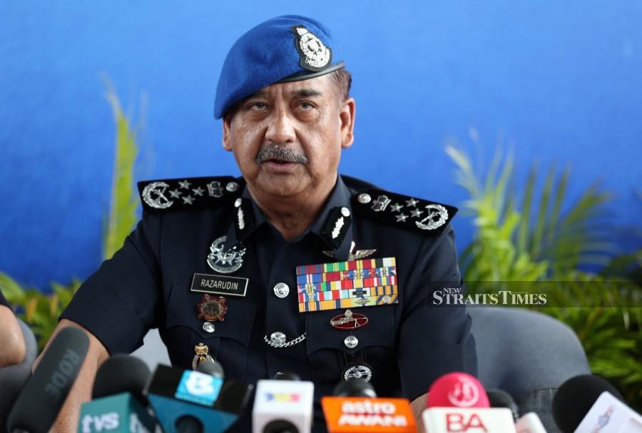 Inspector-General of Police Tan Sri Razarudin Husain. -NSTP FILE/MIKAIL ONG